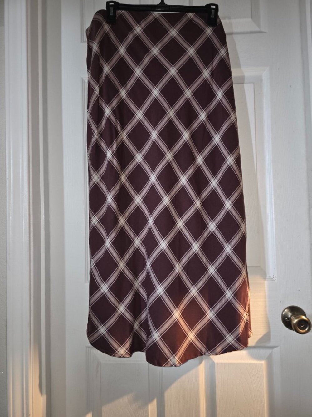 Torrid Brown Plaid Slip Skirt — 2X